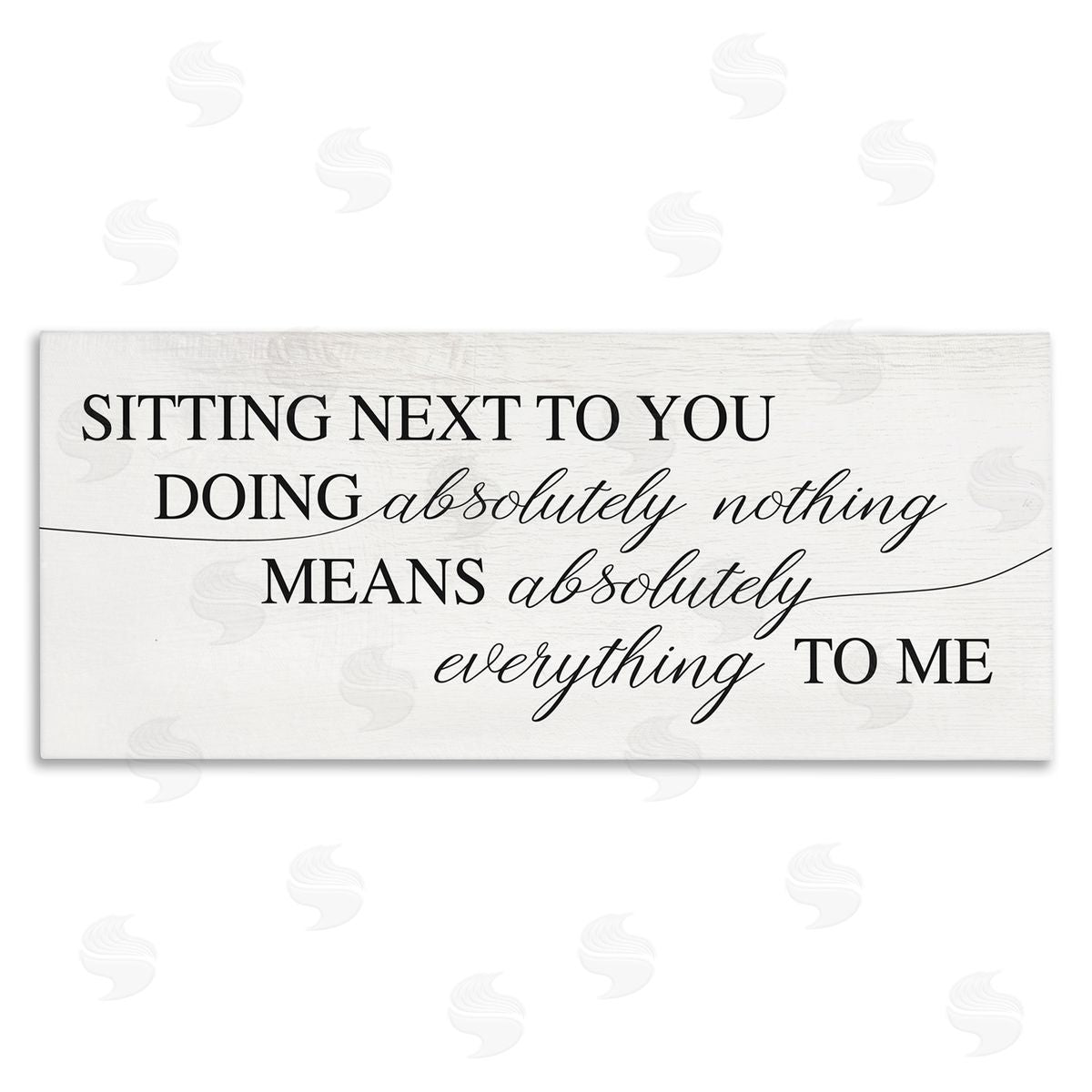 Stupell Studio Nothing Means Everything Phrase  Canvas Wall Art