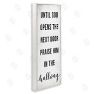 Stupell Studio | God Opens the Door Phrase