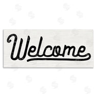 Stupell Studio | Welcome Sign Whimsical Script