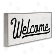 Stupell Studio | Welcome Sign Whimsical Script