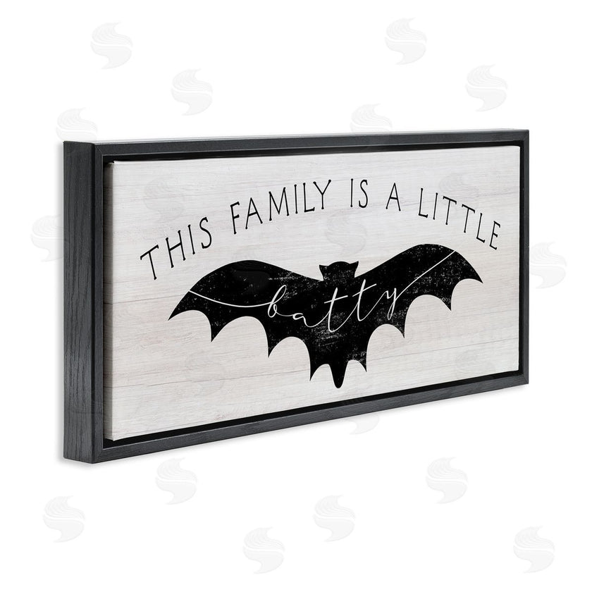 Stupell Studio | Family's a Little Batty Phrase Halloween