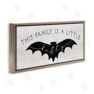 Stupell Studio | Family's a Little Batty Phrase Halloween