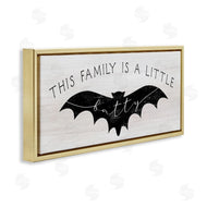 Stupell Studio | Family's a Little Batty Phrase Halloween