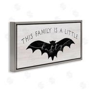 Stupell Studio | Family's a Little Batty Phrase Halloween