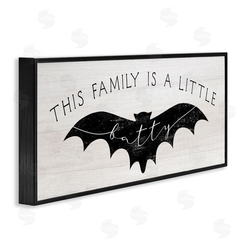 Stupell Studio | Family's a Little Batty Phrase Halloween