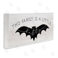 Stupell Studio | Family's a Little Batty Phrase Halloween