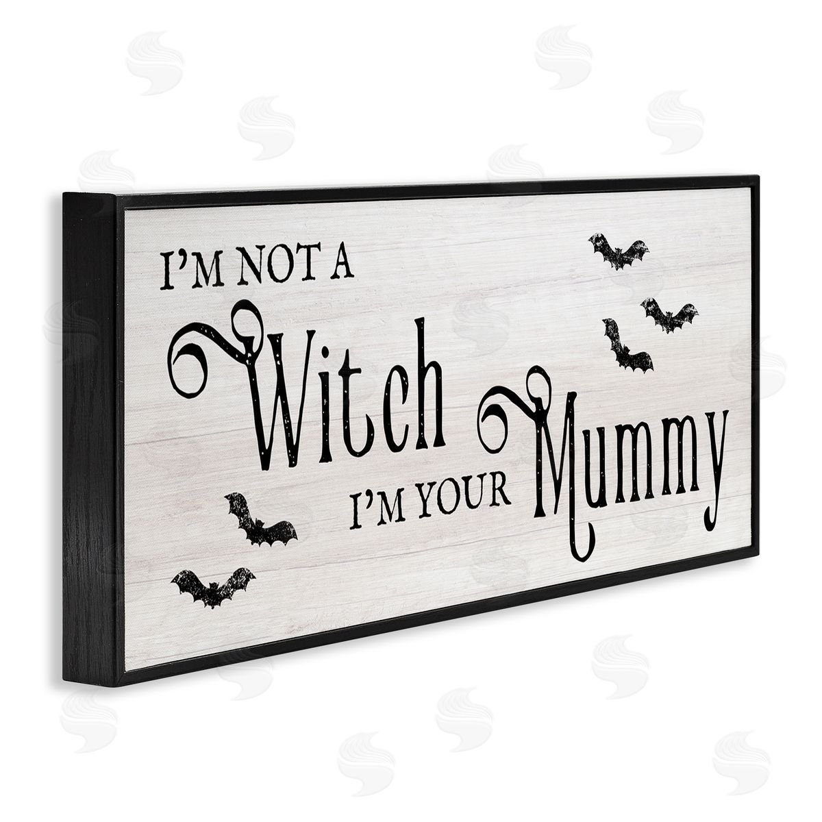 Stupell Studio Not A Witch, Your Mummy Phrase Black Framed Giclee Wall Art