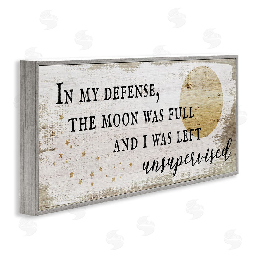 Stupell Studio | Sassy Full Moon Halloween Charm
