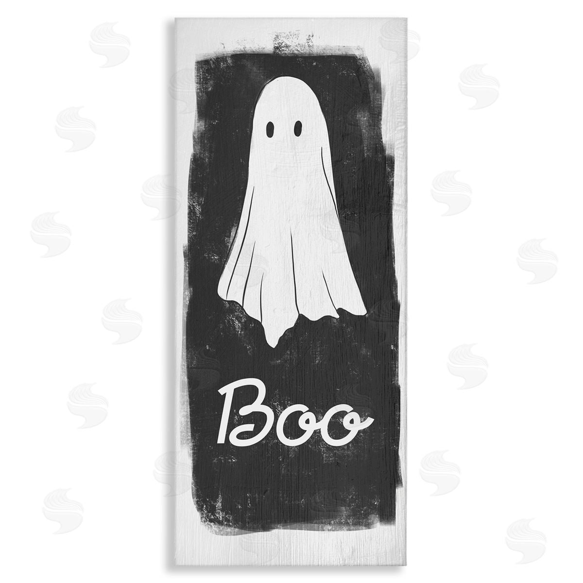 Stupell Studio Charming Ghost with Boo Text Canvas Wall Art