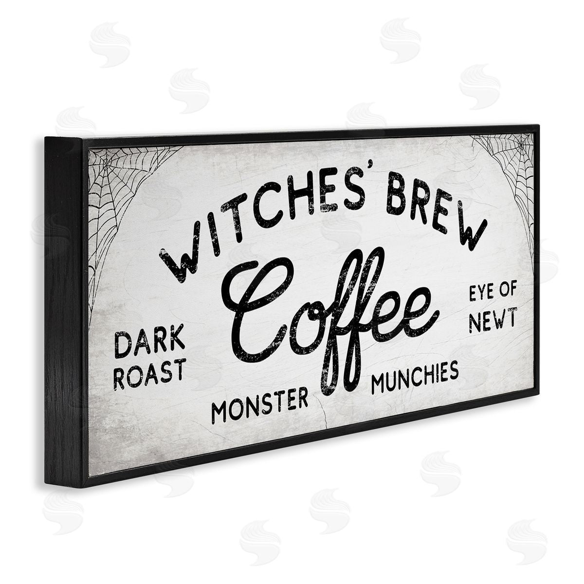Stupell Studio Witches' Brew Coffee Charming Halloween Black Framed Giclee Wall Art