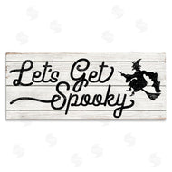 Stupell Studio | Let's Get Spooky Rustic Witch