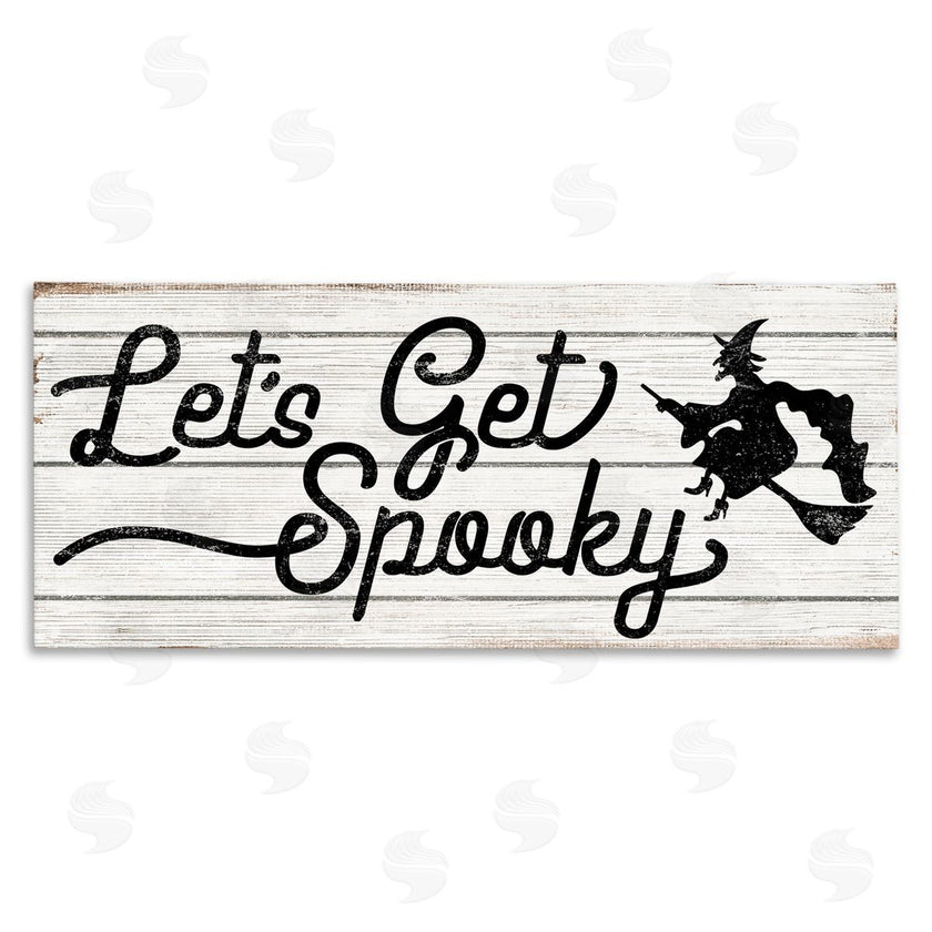 Stupell Studio | Let's Get Spooky Rustic Witch