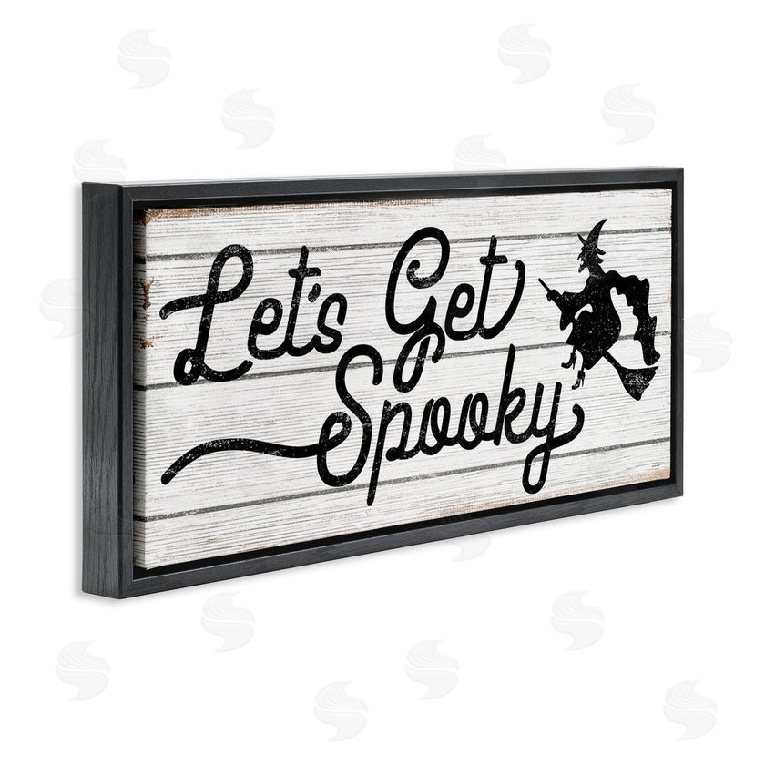 Stupell Studio | Let's Get Spooky Rustic Witch