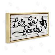 Stupell Studio | Let's Get Spooky Rustic Witch