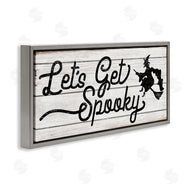 Stupell Studio | Let's Get Spooky Rustic Witch