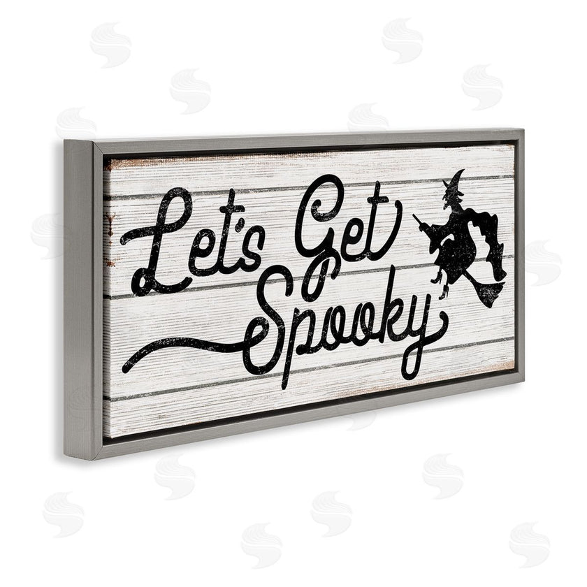 Stupell Studio | Let's Get Spooky Rustic Witch