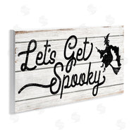Stupell Studio | Let's Get Spooky Rustic Witch