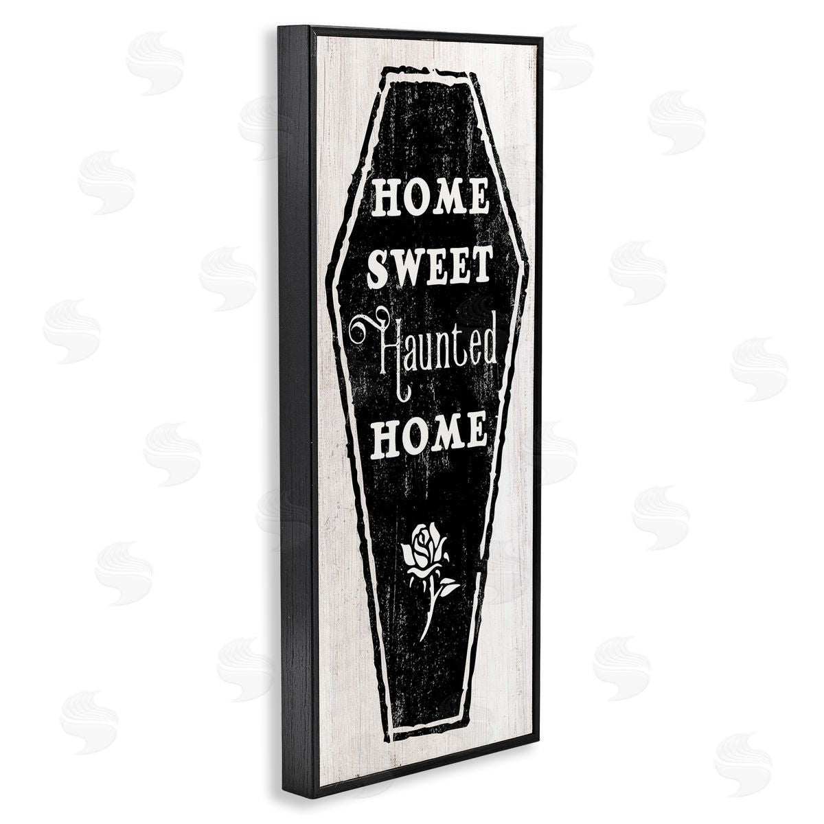 Stupell Studio Home Sweet Haunted Home Casket Black Framed Giclee Wall Art