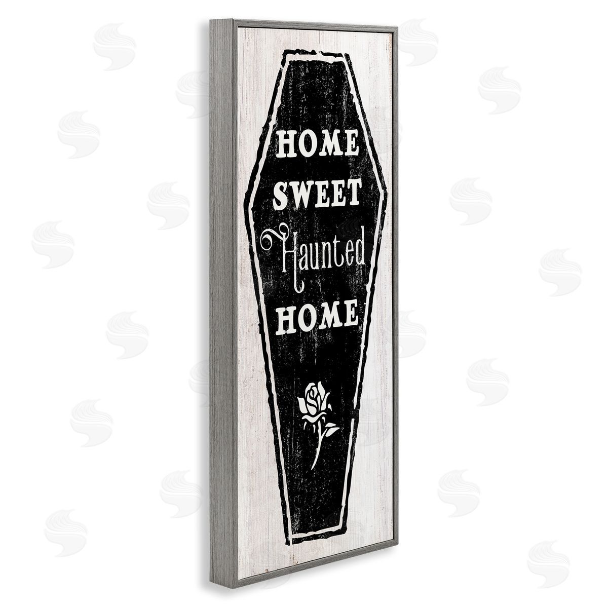 Stupell Studio Home Sweet Haunted Home Casket Gray Framed Giclee Wall Art