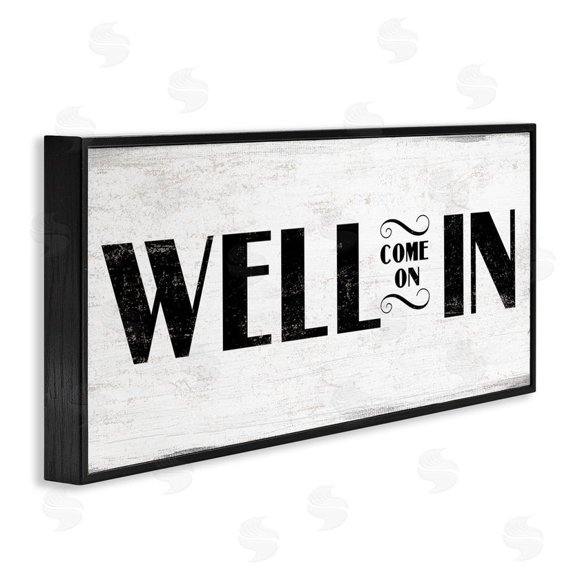 Stupell Studio | Well Come On In Rustic Design