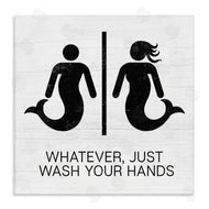 Stupell Studio | Wash Your Hands Mermaid Bathroom Sign
