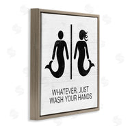 Stupell Studio | Wash Your Hands Mermaid Bathroom Sign