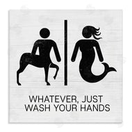 Stupell Studio | Wash Your Hands Mythical Centaur Mermaid