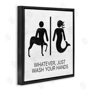Stupell Studio | Wash Your Hands Mythical Centaur Mermaid
