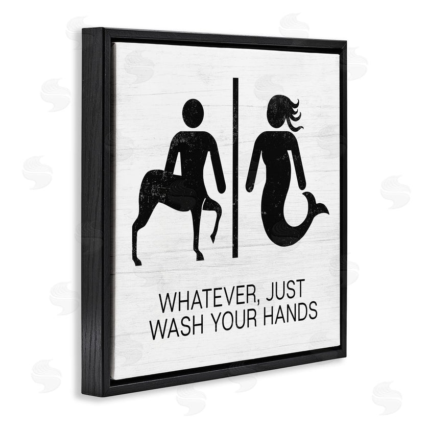 Stupell Studio | Wash Your Hands Mythical Centaur Mermaid