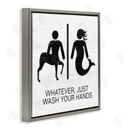 Stupell Studio | Wash Your Hands Mythical Centaur Mermaid