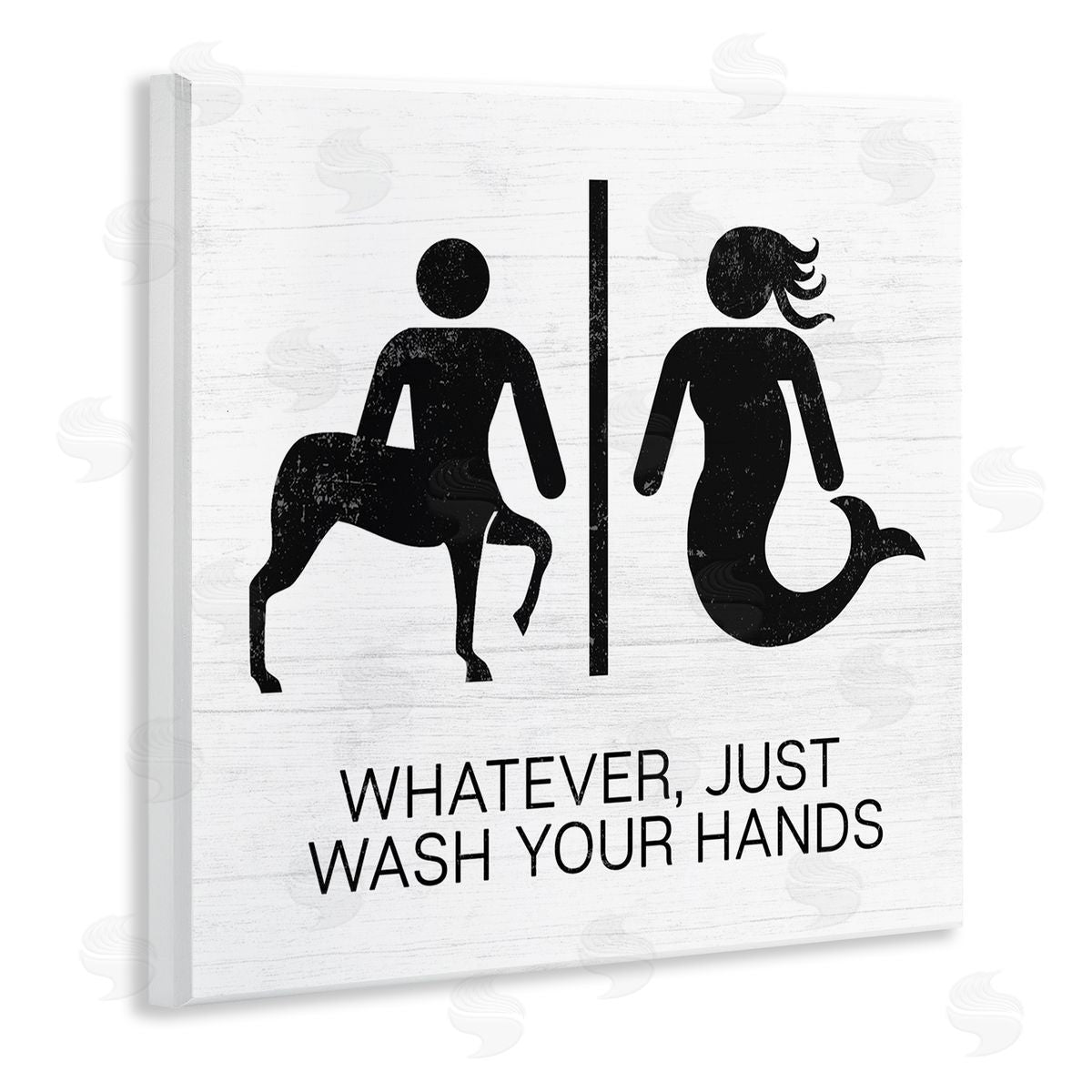 Stupell Studio Wash Your Hands Mythical Centaur Mermaid Wall Plaque Art