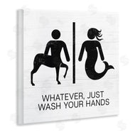 Stupell Studio | Wash Your Hands Mythical Centaur Mermaid