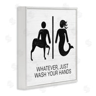 Stupell Studio | Wash Your Hands Mythical Centaur Mermaid