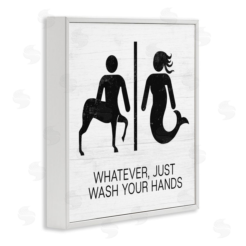 Stupell Studio | Wash Your Hands Mythical Centaur Mermaid