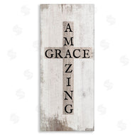 Stupell Studio | Amazing Grace Rustic Cross