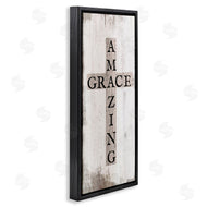 Stupell Studio | Amazing Grace Rustic Cross