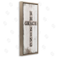 Stupell Studio | Amazing Grace Rustic Cross