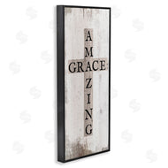 Stupell Studio | Amazing Grace Rustic Cross