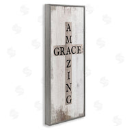 Stupell Studio | Amazing Grace Rustic Cross