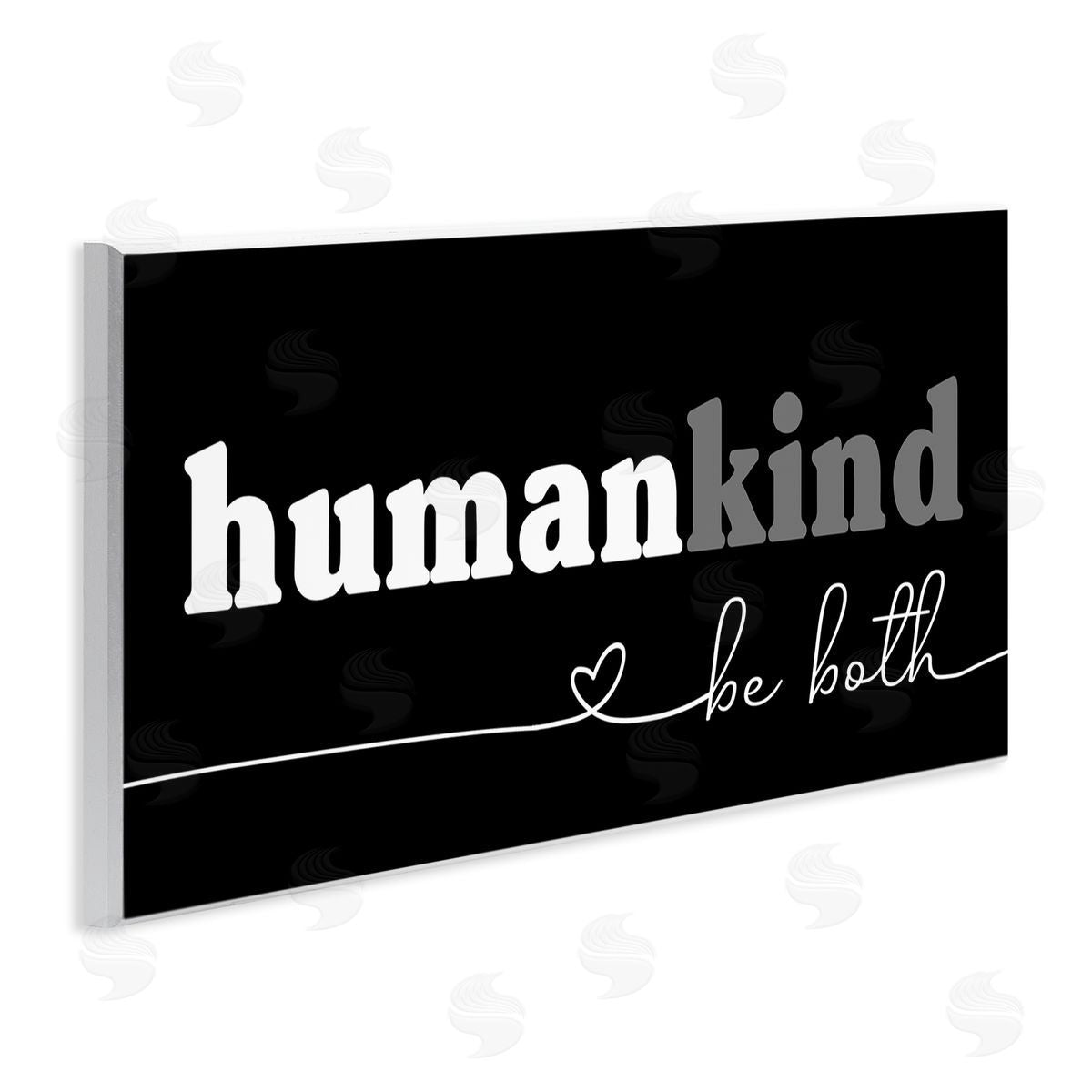 Stupell Studio Human Kind Motivational Phrase  Wall Plaque Art