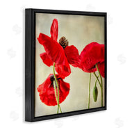 Dianne Poinski | Radiant Red Poppy Floral Details
