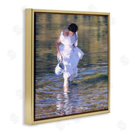 Heide Presse | Woman in Stream Realistic Painting