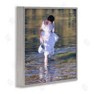 Heide Presse | Woman in Stream Realistic Painting