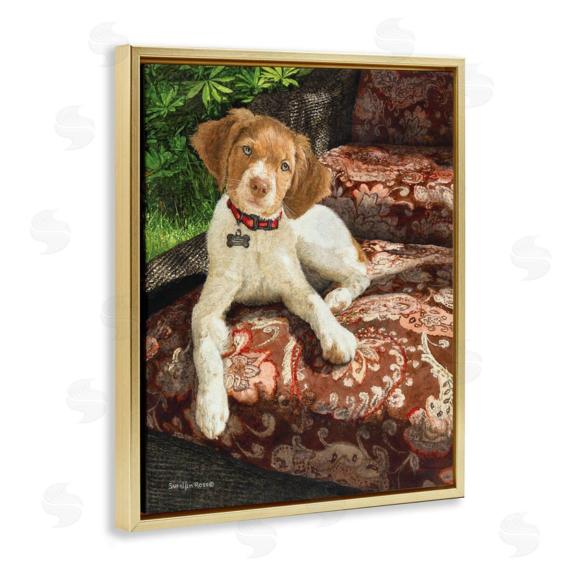 Sueellen Ross | Country Dog Floral Paisley Chair