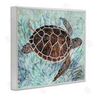 Stellar Design Studio | Intricate Sea Tortoise Blue Coral