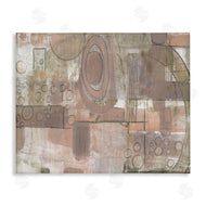 Smith Haynes | Abstract Linework Green Brown Collage