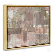 Smith Haynes | Abstract Linework Green Brown Collage