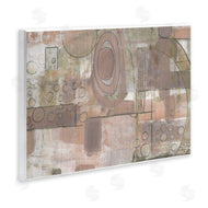 Smith Haynes | Abstract Linework Green Brown Collage