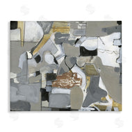 Smith Haynes | Grey Brown Linework Abstract Shapes
