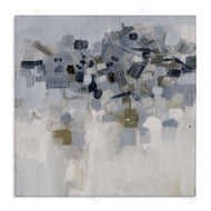 Smith Haynes | Soft Blue Abstracted Shapes Detail